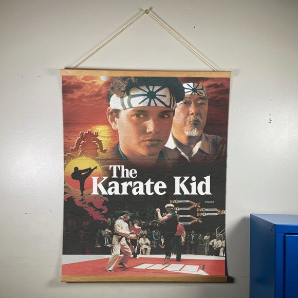 The Karate Kid Canvas Wooden Gold Hanger - Picture 1 of 5
